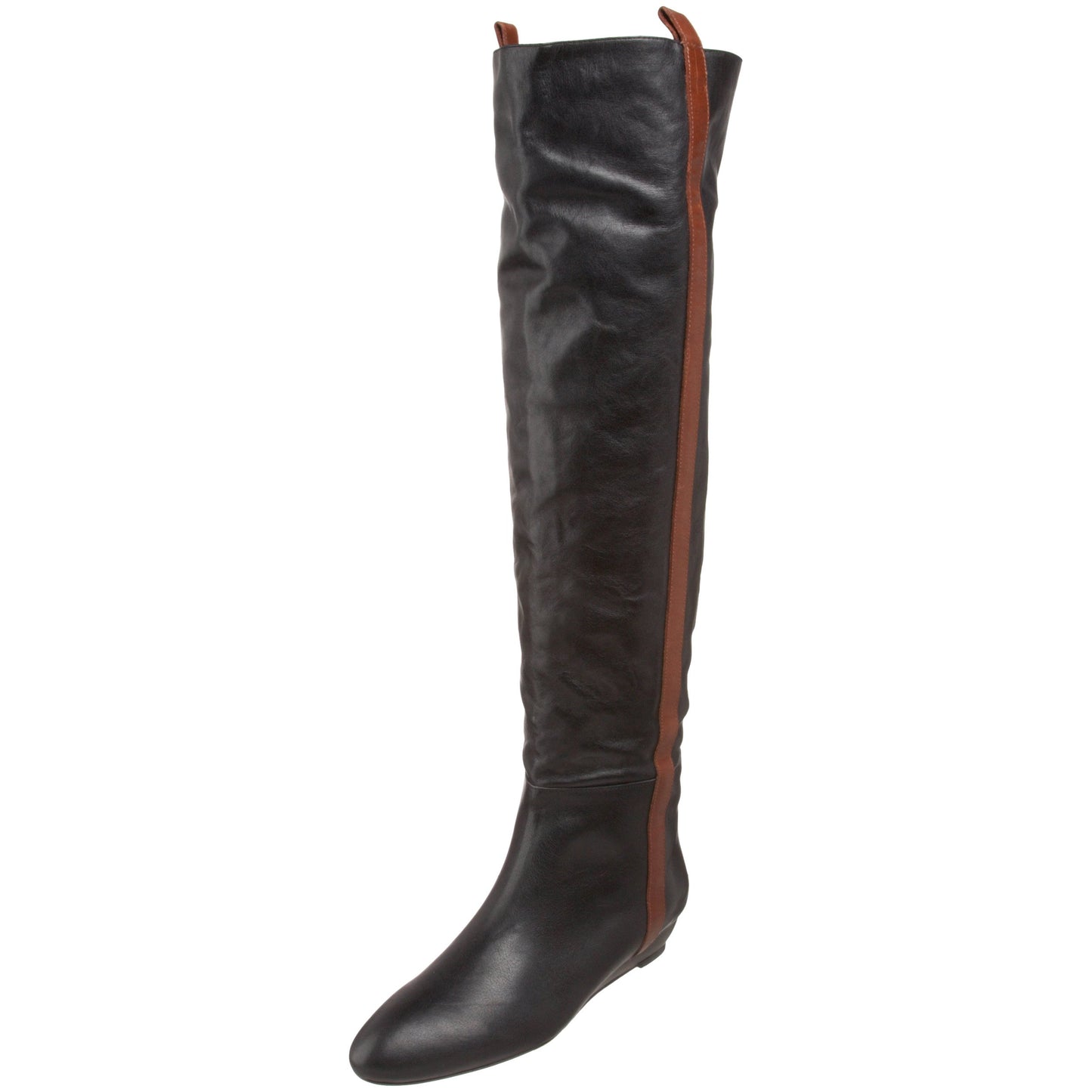 Loeffler Randall Women's Kenton Over-the-Knee Boot, Black/Tobacco, 4 UK