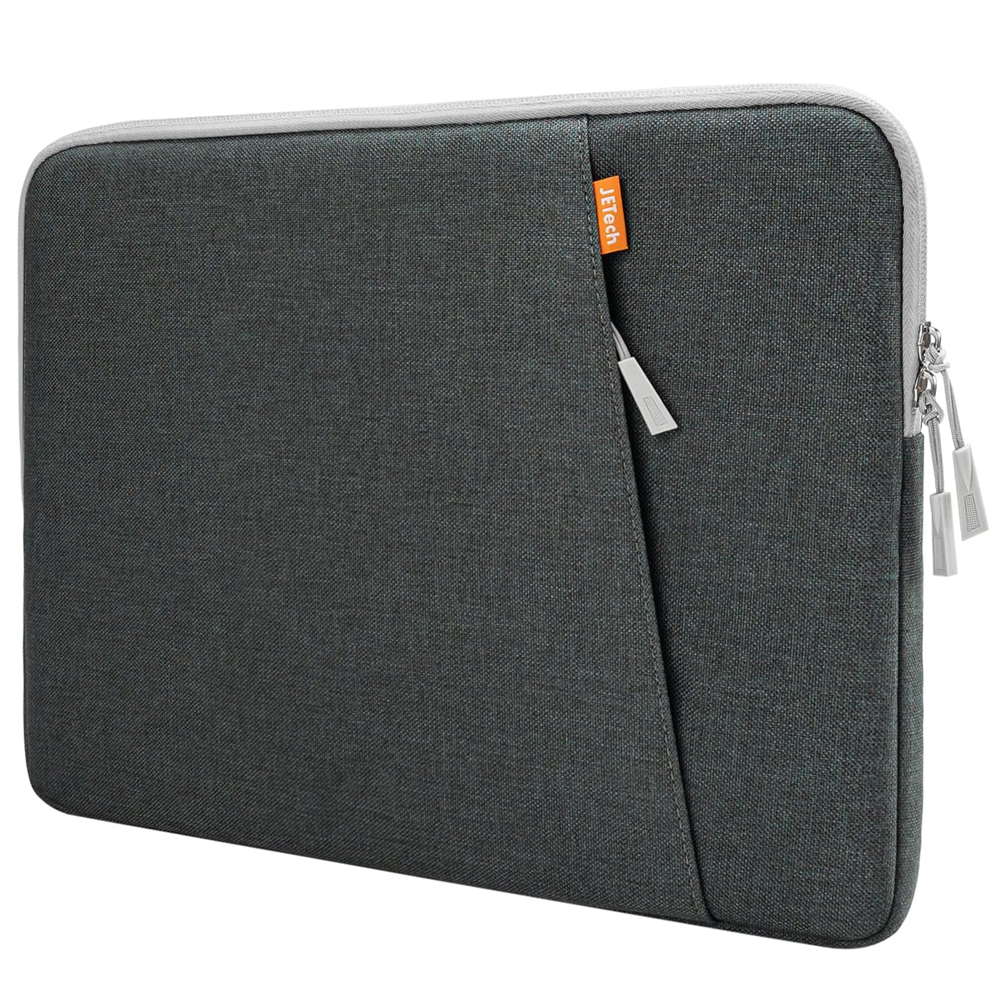 JETech Laptop Sleeve for 13-14Inch MacBook Air/Pro (M4/M3/M2/M1) 2021-2025, 13-13.6 Inch Notebook, Waterproof Shock Resistant Bag Case with Accessory Pocket (Dark Grey)