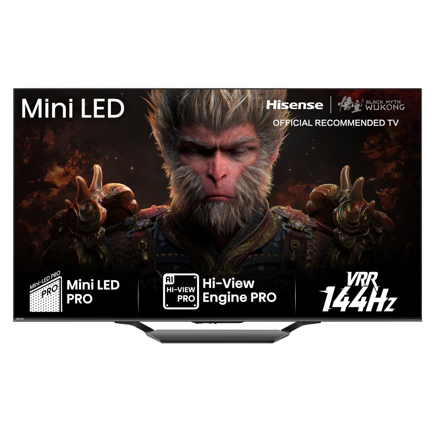Hisense 85 Inch 144Hz Mini-LED Smart TV 85U7NQTUK - Quantum Dot Colour, Dolby Vision IQ & Atmos, iMax Enhanced, Built-in Subwoofer and Vidaa OS with Freely, Youtube, Netflix and Disney+ (2024 Model)