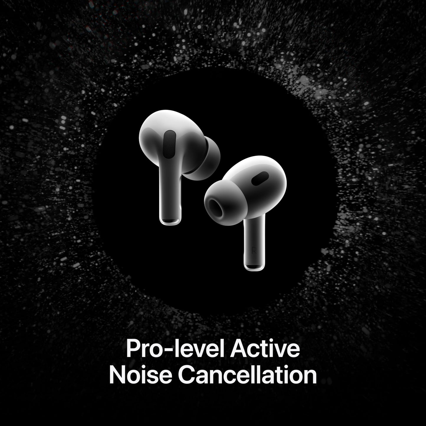 Apple AirPods Pro 2 Wireless Earbuds, Bluetooth Headphones, Active Noise Cancellation, Transparency, Personalised Spatial Audio, High Fidelity Sound, H2 Chip, USB C Charging