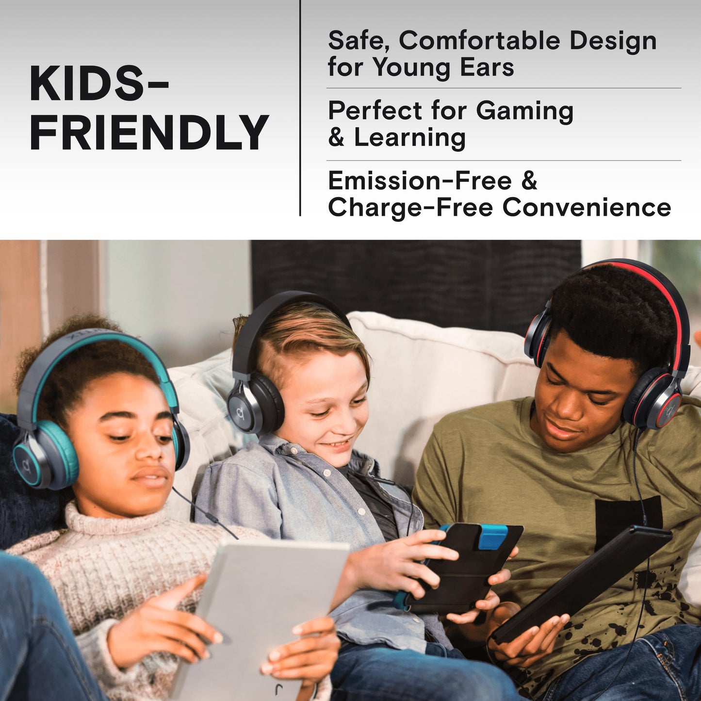 Artix CL750 Wired Headphones with Mic & Volume Control ā 90% Noise Cancelling Headphones Wired, Over Ear Head phone Cable ā Foldable Plug In Headphones for Laptop, PC, iPad & Computer (Aux Jack 3.5mm)