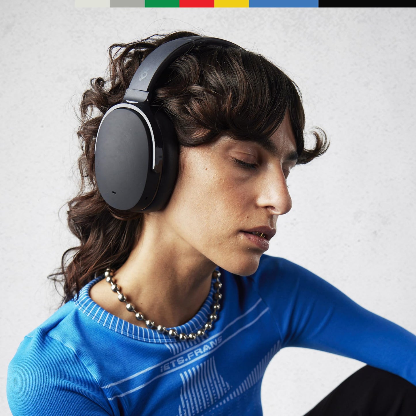 Skullcandy Hesh ANC Over-Ear Noise Cancelling Wireless Headphones, 22 Hr Battery, Microphone, Works with iPhone Android and Bluetooth Devices - True Black