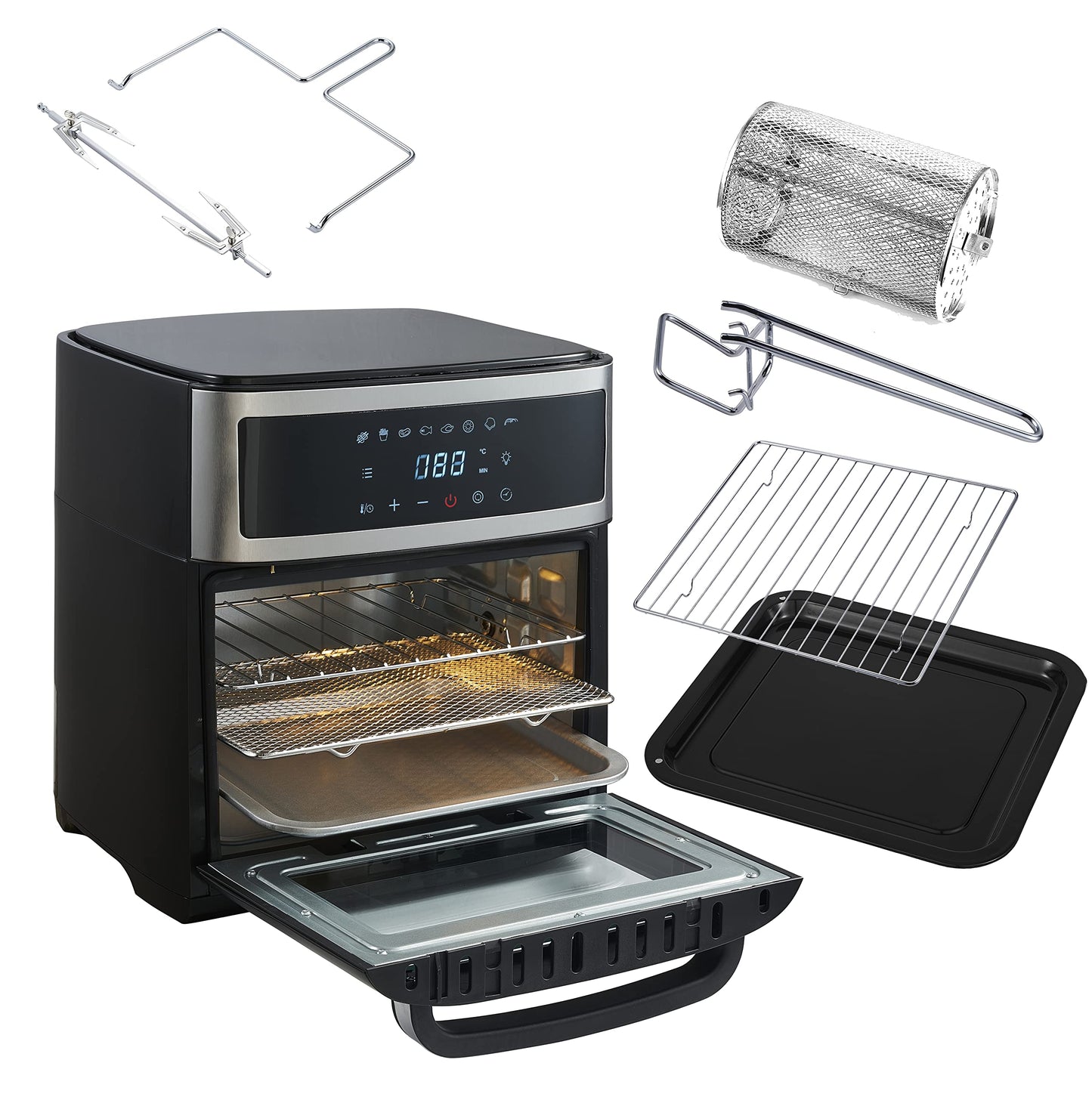 Adler Airfryer Oven AD 6309 Power 1700 W. Capacity 13 L. Stainless steel/Black