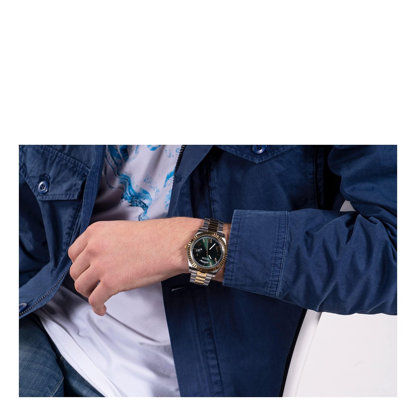 GUESS Men Analog Quartz Watch GW0265G8