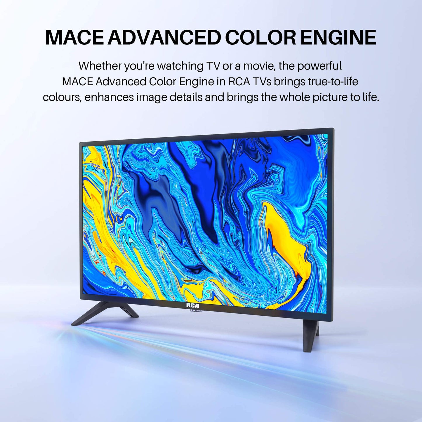 RCA RB24H2CU 12 Volt 24" inch HD TV, Freeview HD DVB-T2/C/S2 Dolby Digital Audio Caravans TV, HD LED Backlighting Display, HDMI VGA PC Audio SCART USB Travel TV, Small TV for Motorhome and Campervan