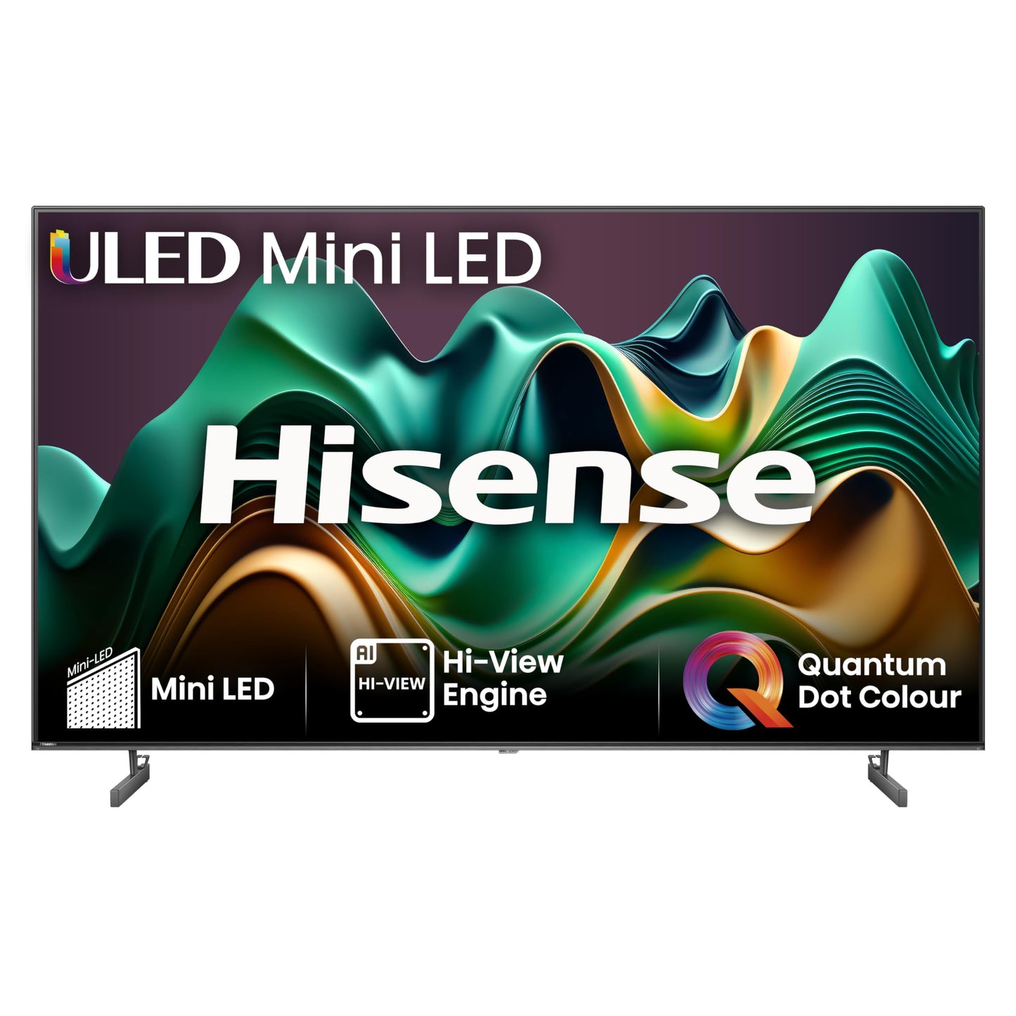 Hisense 75 Inch 4K Mini-LED TV 75U6NQTUK - Quantum Dot Colour, Dolby Vision Atmos, Hi-View Engine, FilmMaker Mode, Vidaa OS with Voice Control, Freely, Youtube, Netflix and Disney+ (2024 Model)