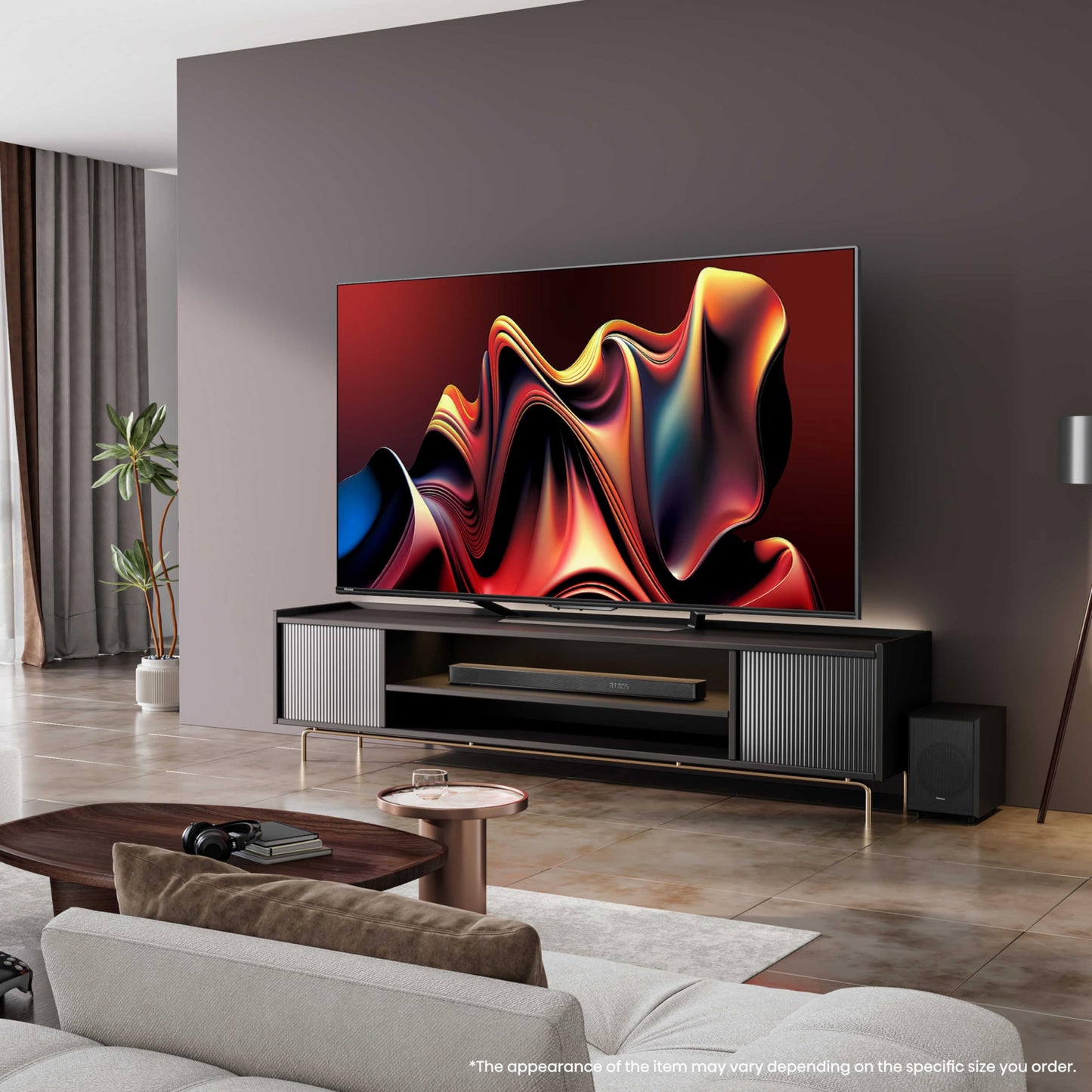 Hisense 85 Inch 144Hz Mini-LED Smart TV 85U7NQTUK - Quantum Dot Colour, Dolby Vision IQ & Atmos, iMax Enhanced, Built-in Subwoofer and Vidaa OS with Freely, Youtube, Netflix and Disney+ (2024 Model)