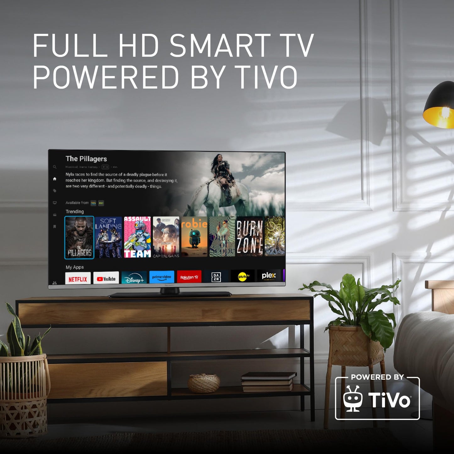 Panasonic TB-40S45AEY, S45 Series 40 inch Full HD LED Smart TV, 2024, TiVo, Google & Alexa Voice Control, Media Player, HDR, HDMI, For An Exceptional Visual Experience