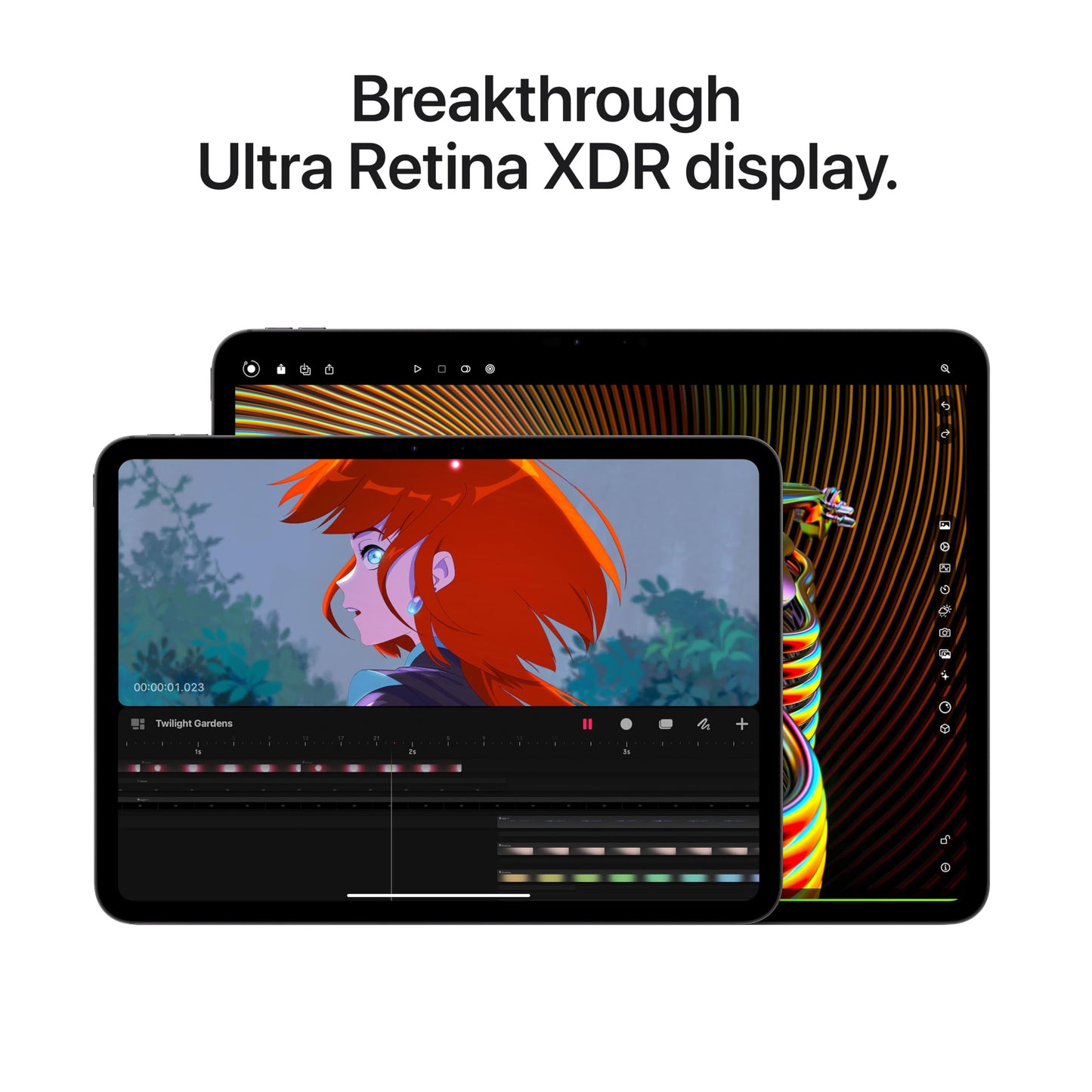 Apple iPad Pro 13-inch (M4): Ultra Retina XDR display, 256GB, Landscape 12MP Front Camera/12MP Back Camera, LiDAR scanner, Wi-Fi 6E, Face ID, All-Day Battery Life, Standard glass - Space Black