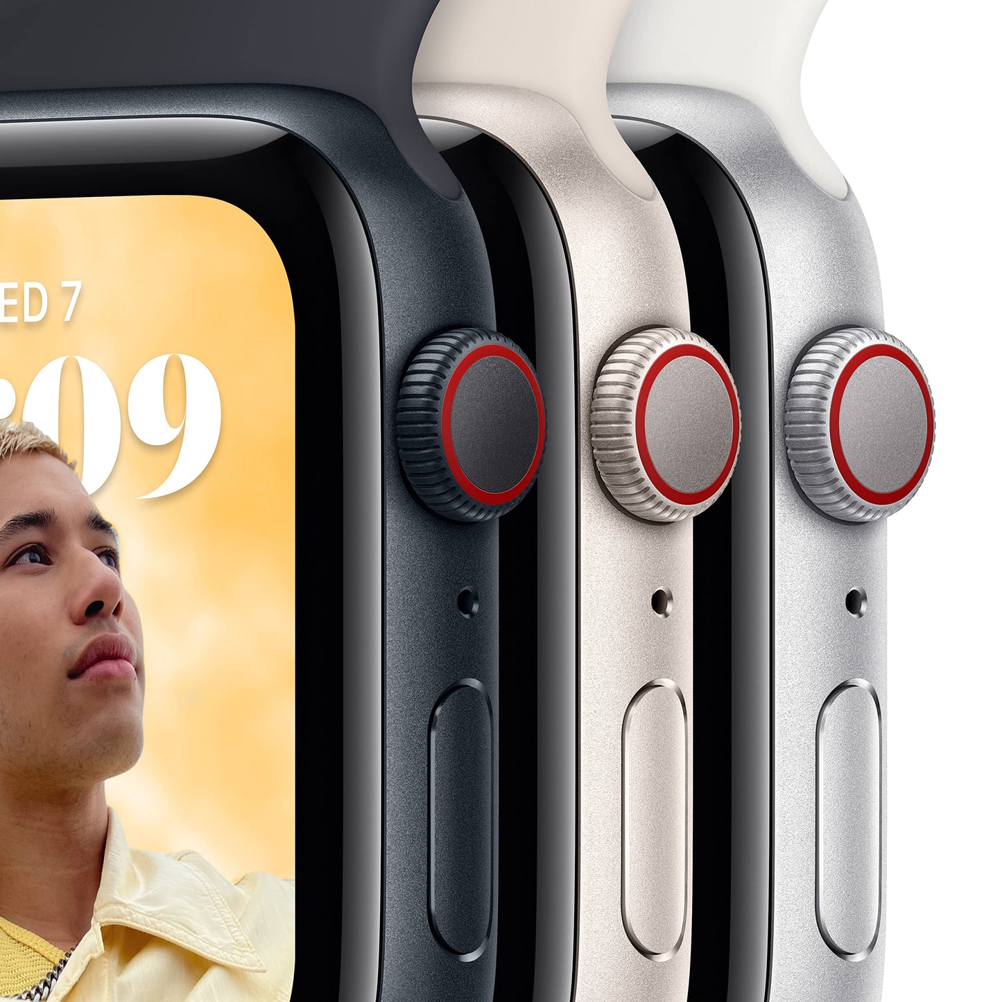 Apple Watch SE (2nd Gen) (GPS, 40mm) - Midnight Aluminium Case with Midnight Sport Band, Regular (Renewed)