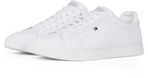 Tommy Hilfiger Men’s Icon Flag Essential Leather Court Trainers