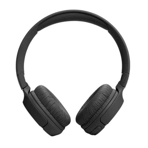 JBL Tune 520 BT Wireless On-Ear Headphones with JBL Pure Bass Sound, Bluetooth 5.3, Hands-Free Calls and 57-Hour Battery Life, Black