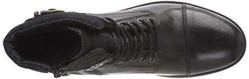 JACK & JONES Jfwalbany Leather Anthracite STS, Men’s Biker Boots, Grey, 10 UK (44 EU)