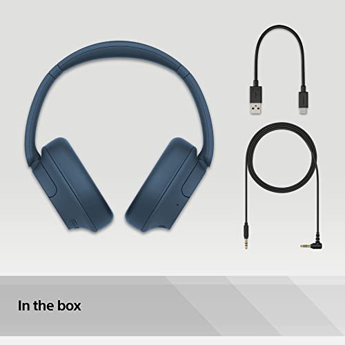 Sony WH-CH720N Noise Cancelling Wireless Bluetooth Headphones - Up to 35 hours battery life and Quick Charge - Blue