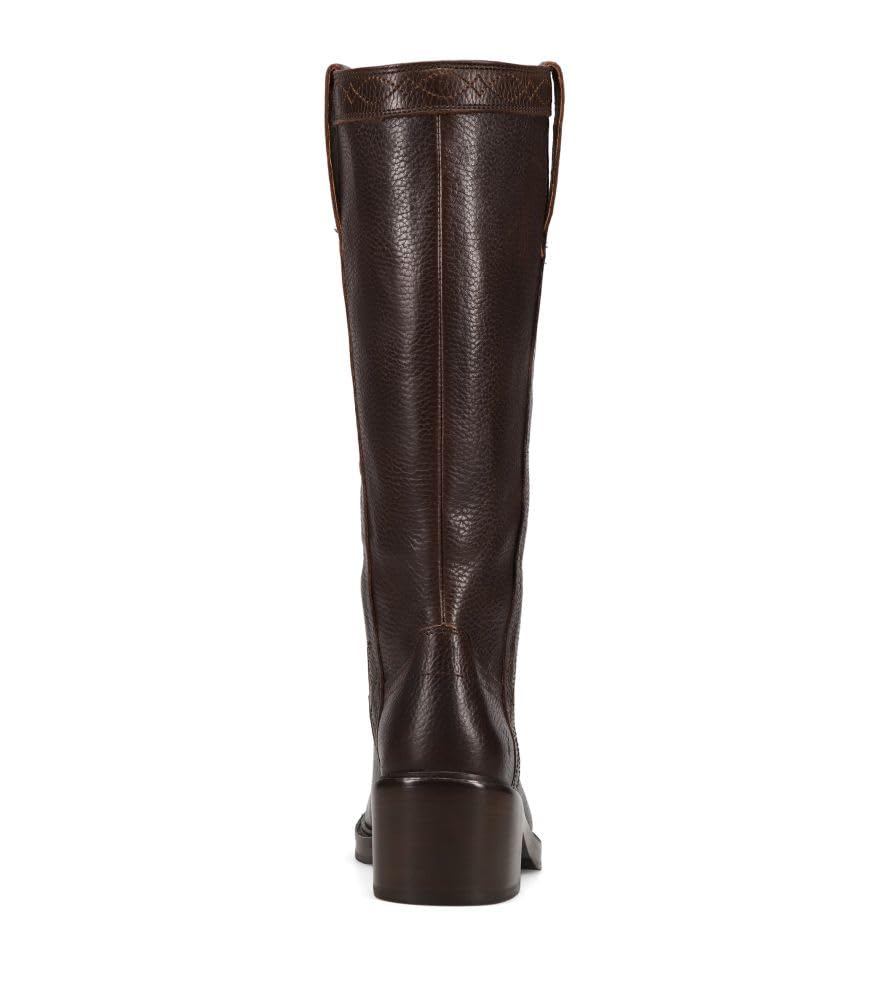 Frye Women's Kate Pull On Wide Calf Western Boot, Dark Brown Extended Calf, 5.5 UK