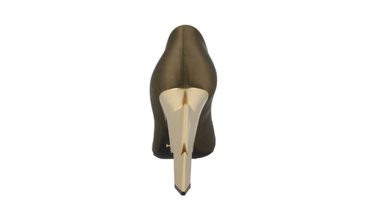 Prada Women's 1I834L ZIZ F0HPP Green Satin Court Shoes/Pumps UK 4 / EU 37