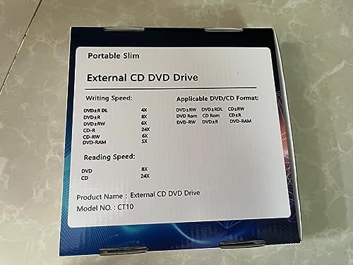External CD DVD Drive, USB 3.0 & Type-C CD/DVD RW ROM Burner Rewriter Writer Reader with SD/TF & 2 USB, Slim Optical DVD Player for Laptop PC Windows 11/10 Computer Mac Macbook Pro Air iMac Apple
