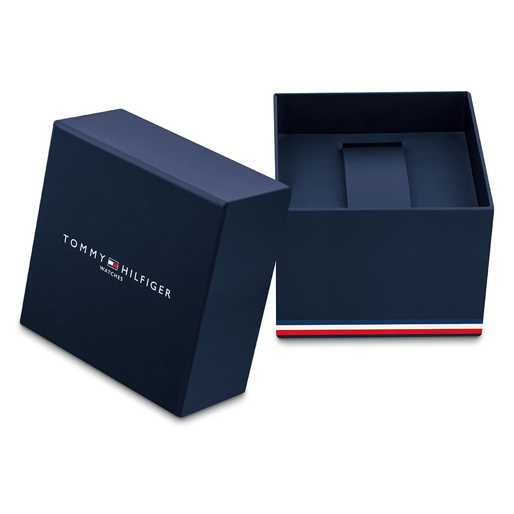 Tommy Hilfiger Analogue Multifunction Quartz Watch for Men with Silver Stainless Steel or Leather Bracelet