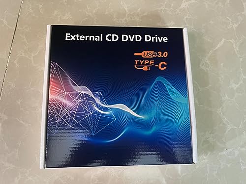 External CD DVD Drive, USB 3.0 & Type-C CD/DVD +/-RW ROM Burner Writer Rewriter with SD/TF & USB Ports, Optical Disc Drive DVD Player for Laptop PC Winodws 11/10 Mac MacBook Pro Air Apple iMac