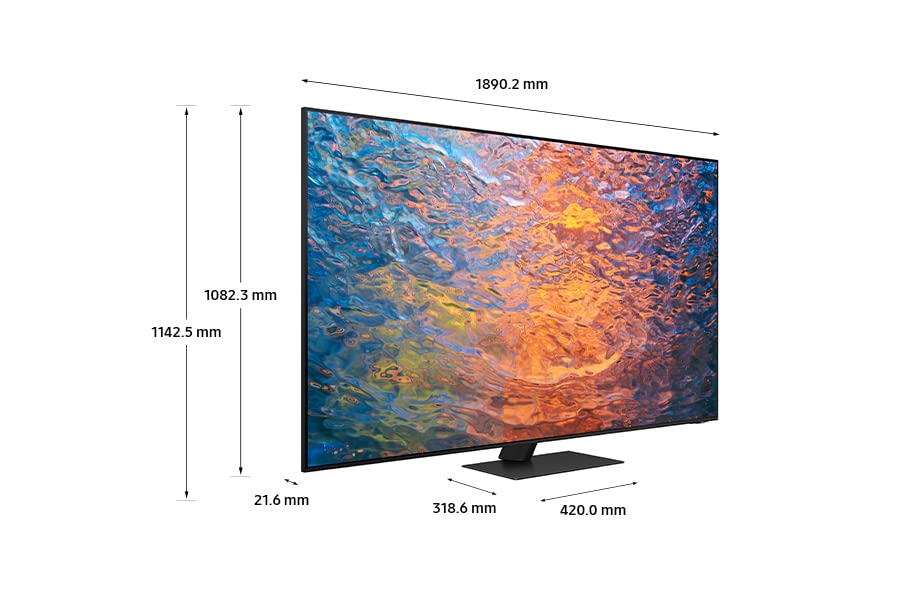 Samsung 85 Inch QN95C 4K Neo QLED HDR Smart TV (2023) - Flagship Neo QLED 4K Smart TV With 144Hz Gaming TV Refresh, Infinity One Design, Slim Fit Webcam, 100% Colour Volume & Anti Reflection