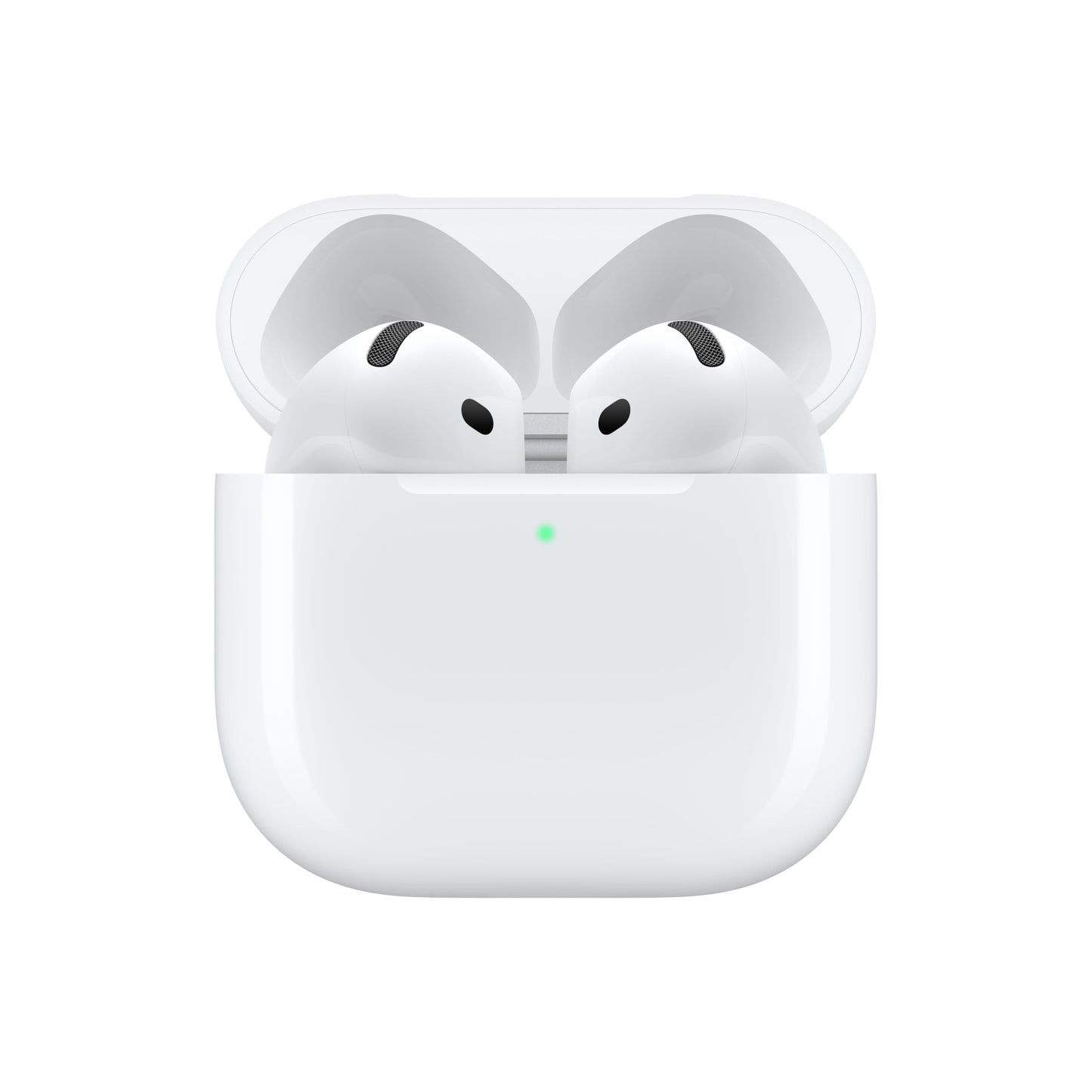 Apple AirPods 4 Wireless Earbuds, Bluetooth Headphones, Personalised Spatial Audio, Sweat and Water Resistant, USB-C Charging Case, H2 Chip, Up to 24 Hours of Battery Life, Effortless Setup for iPhone