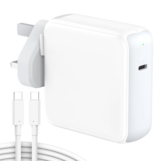 96W Mac Charger Compatible with MacBook Air MacBook Pro 13 14 15 16 inch 2024 2023 2022 2021 2020, M1 M2 M3 Mac Laptop, iPad M4 M2, Type C Fast Power Adapter with 2M/6.6FT MacBook Charger Cable USB C