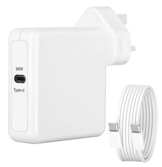 MacBook Charger for MacBook Pro, MacBook Air, Mac Laptop USB C Charger, Computer Notebook Power Adapter 96W Mac Book Pro USBC Plug, Included Type C Charger Cable