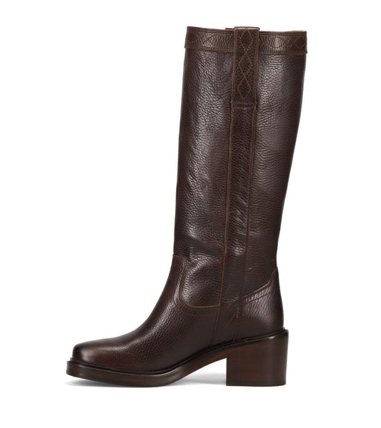 Frye Women's Kate Pull On Wide Calf Western Boot, Dark Brown Extended Calf, 5.5 UK