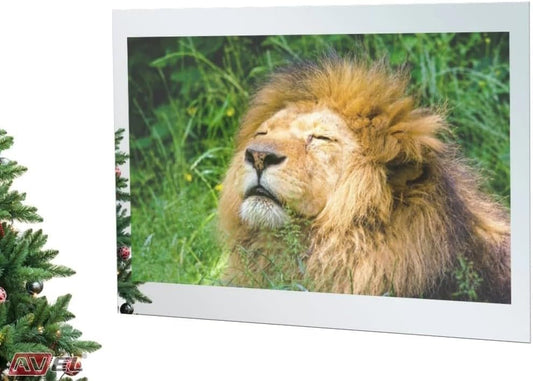 AVEL 75-Inch 4K LED Bathroom TV IP65 Waterproof Smart Mirror TV - Android OS, 500 cd/m2, WI-FI, HDMI, YouTube/Netflix Compatibility (2023 Model, AVS750SM)…