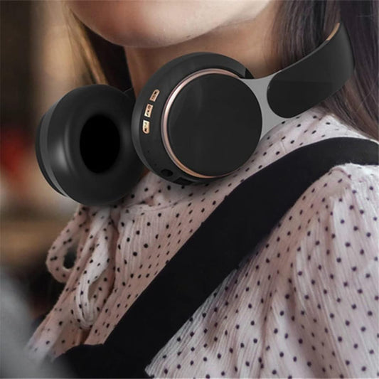 STFMHEZ Bluetooth Headphones Over Ear, Wireless Headphones Over Ear with Built-in Noise Reduction Microphone, Foldable Stereo Bluetooth 5.2 Headset with Deep Bass for Online Class, Office, PC, Phone