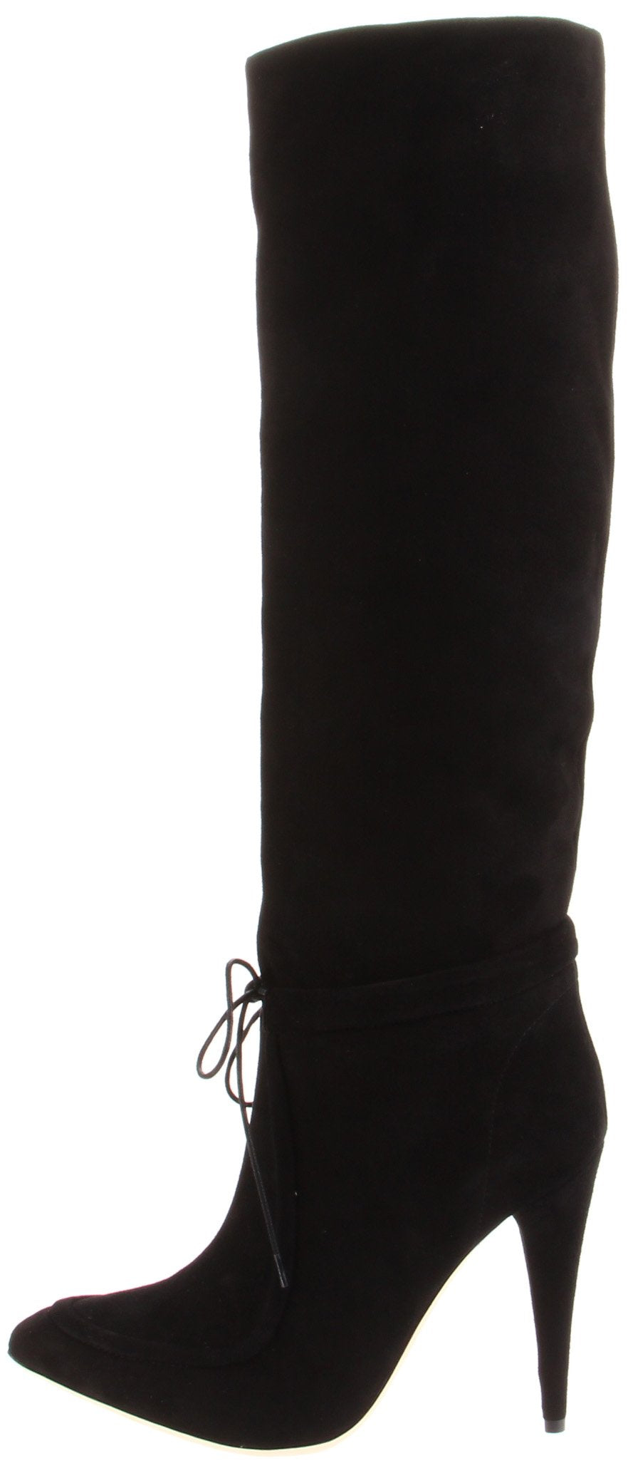 Loeffler Randall Women's Solange Wallaby Knee-High Boot, Black, 4.5 UK