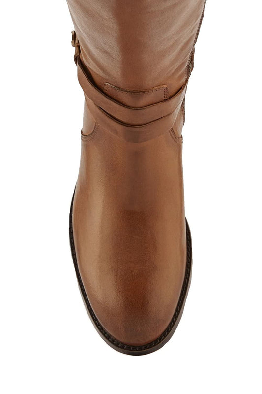 Frye Women's Melissa Belted Tall Knee High Boot, Dark Taupe, 4.5 UK