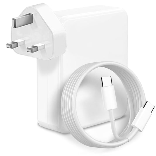 100W Mac Book Pro/Air USB C Charger - Fast Travel Laptop Charger Adapter for Mac Book Pro/Air,13,14,15,16 inch,i Pad, i Phone 14 Pro,and ALL USB C Type C Device 5.9 ft C to C Cable Included