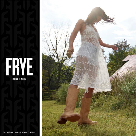 Frye Women's Campus Cowboy Boots Banana 6 UK