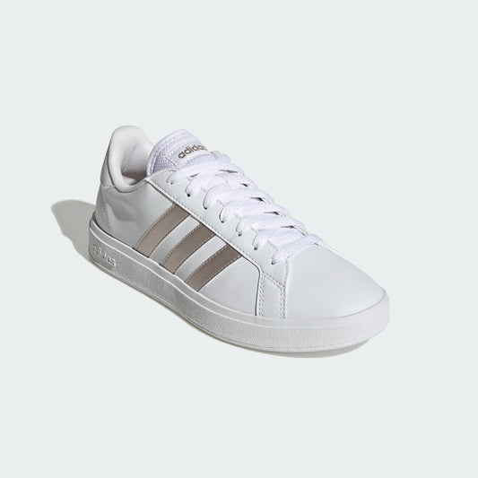 ADIDAS Women's GRAND COURT BASE 2.0 Shoes, Cloud White/Platinum/Cloud White, 6 UK