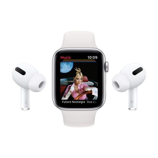 Apple Watch SE 2020 (GPS + Cellular, 44MM) Gold Aluminium Case with Pink Sand Sport Band (Renewed)