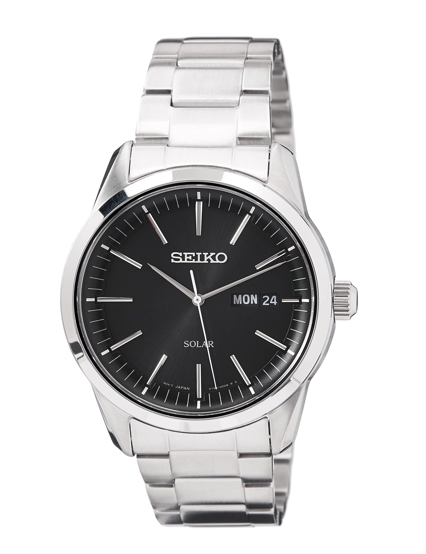 Seiko Mens Analogue Quartz Watch with Stainless Steel Strap SNE527P1