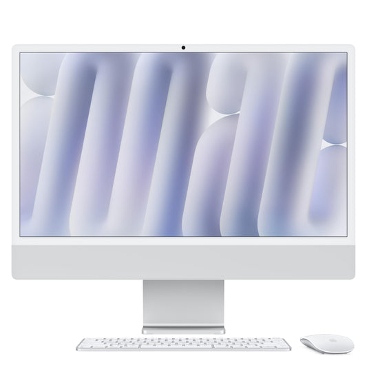 Apple iMac All-in-One Desktop Computer with M4 chip with 10-core CPU and 10-core GPU: Built for Apple Intelligence, 24-inch Retina Display, 16GB Unified Memory, 512GB SSD storage; Silver