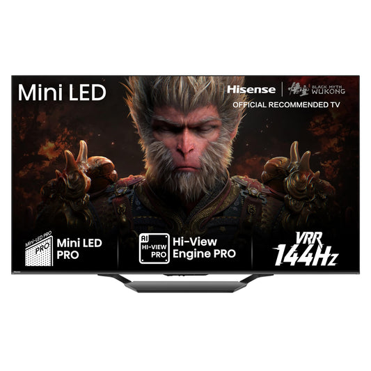Hisense 75 Inch 144Hz Mini-LED Smart TV 75U7NQTUK - Quantum Dot Colour, Dolby Vision IQ & Atmos, iMax Enhanced, Built-in Subwoofer and Vidaa OS with Freely, Youtube, Netflix and Disney+ (2024 Model)