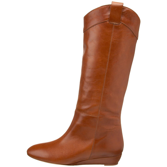 Loeffler Randall Women's Kat Flat Cowboy Boot, Cuoio, 9 UK