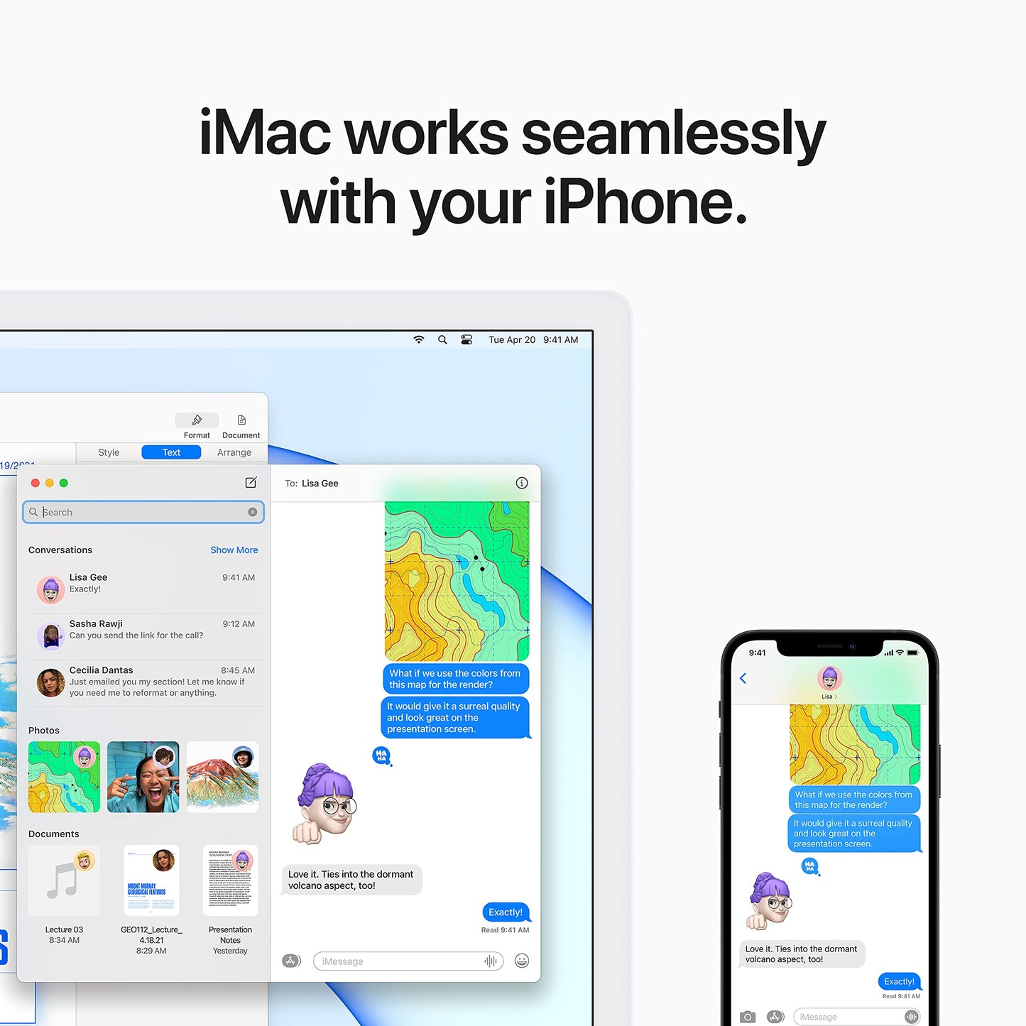 Apple iMac 2021 all-in-one desktop computer with M1 chip: 8-core CPU, 8-core GPU, 24-inch Retina display, 8GB RAM, 512GB SSD storage, 1080p FaceTime HD camera, matching accessories; Pink