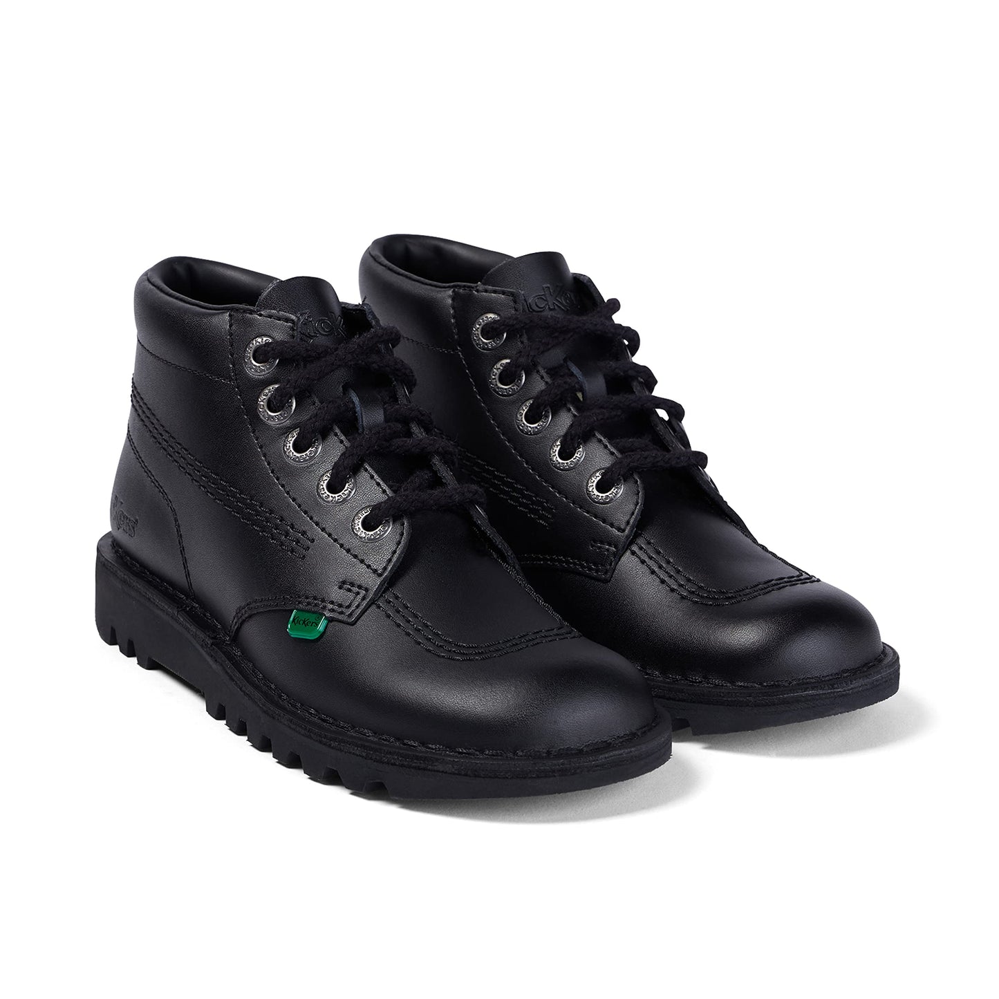Kickers Youth Unisex Kick Hi Classic Ankle Boots | Extra Comfortable | Added Durability | Premium Quality, Black, 6 UK
