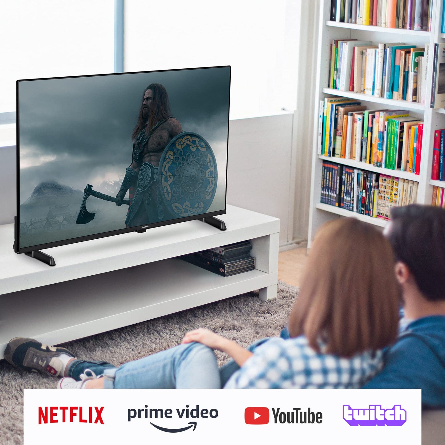 Panasonic TX-43MX610B, 43 Inch 4K Ultra HD LED Smart 2023 TV, High Dynamic Range (HDR), Linux TV, Dolby Atmos & Dolby Vision, Google Assistant, Amazon Alexa, 2 Feet Pedestal, Black