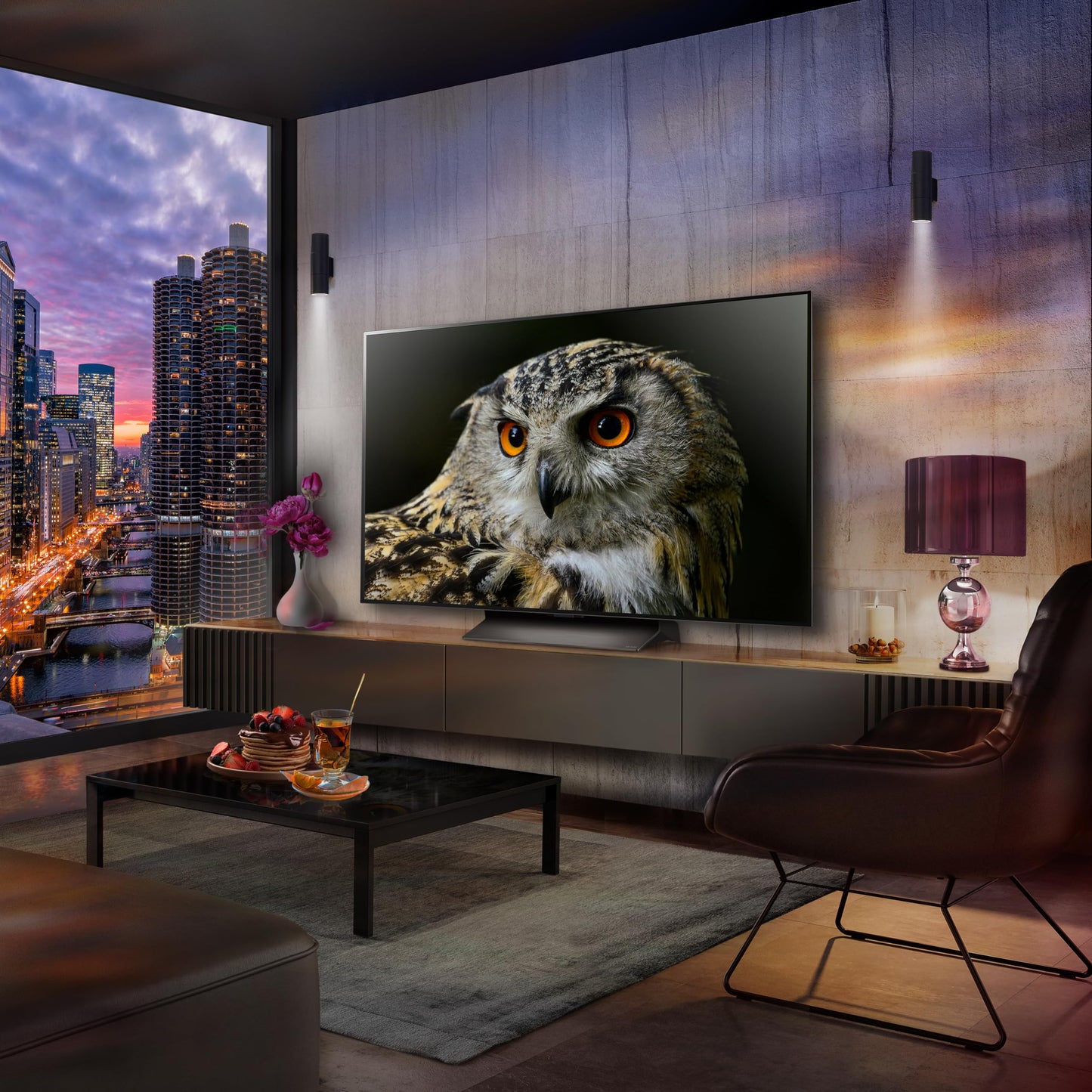 LG OLED65C45LA 65-Inch OLEDevo 4K UHD Smart TV, (α9 AI Processor Gen7, Dolby Atmos, Freeview Play and Amazon Alexa, 120Hz), Umber Brown [Model 2024]